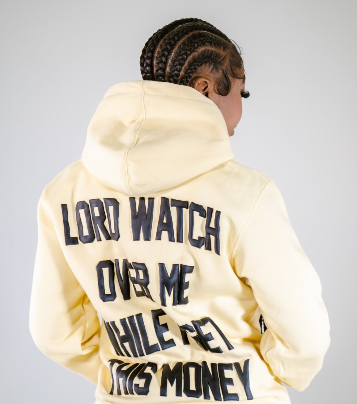 BREADMAKER$ CO "PRAY 4 ME" CREAM GIRL SWEATSUIT